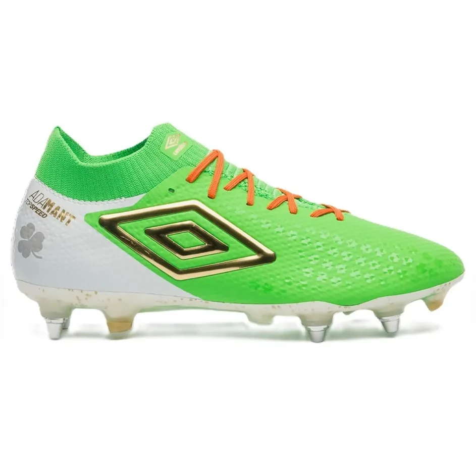 Umbro Chuteira ADAMANT STP - U03FB00358 VerdeBrancoDourado Sint -1-